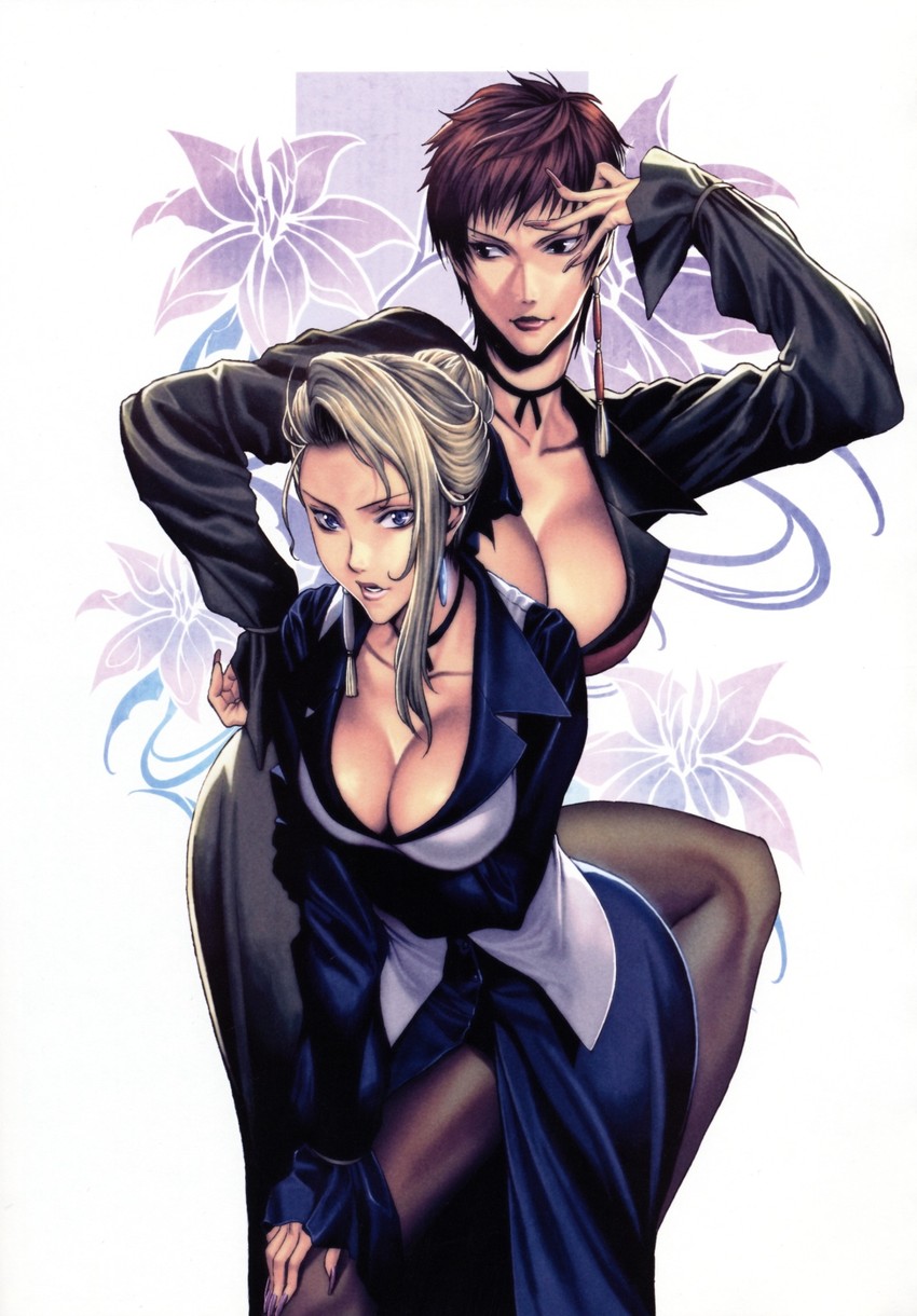 vice and mature (the king of fighters) drawn by homare_(fool's_art)