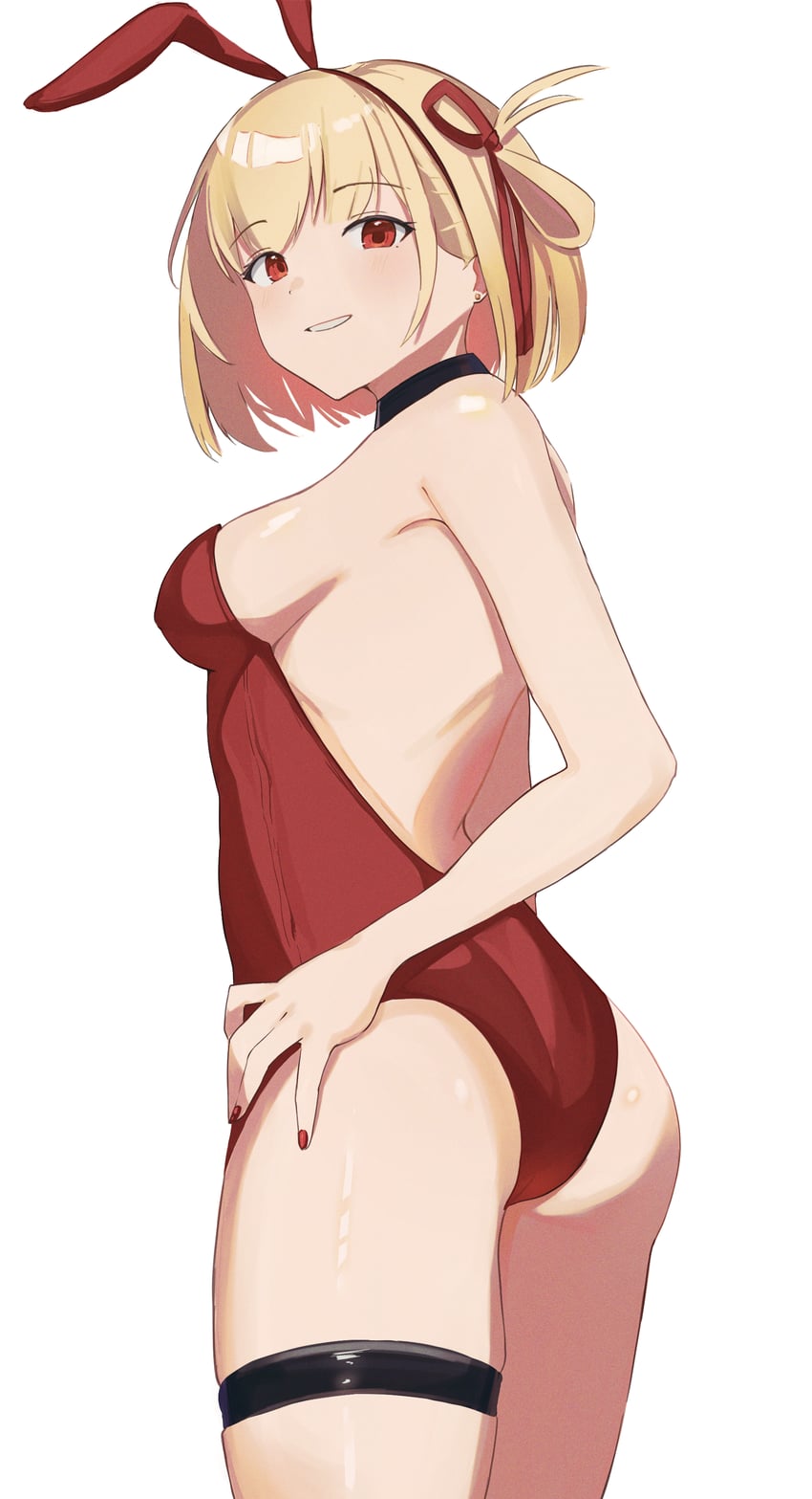 nishikigi chisato (lycoris recoil) drawn by ku_roiko