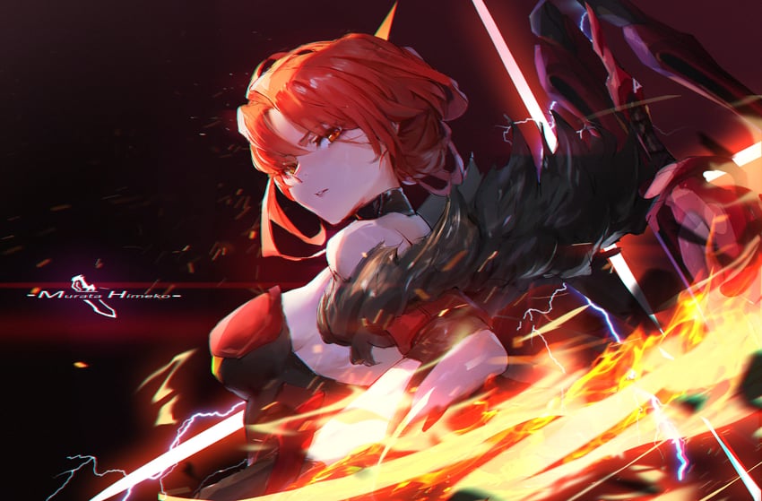 murata himeko (honkai and 1 more) drawn by ether.b