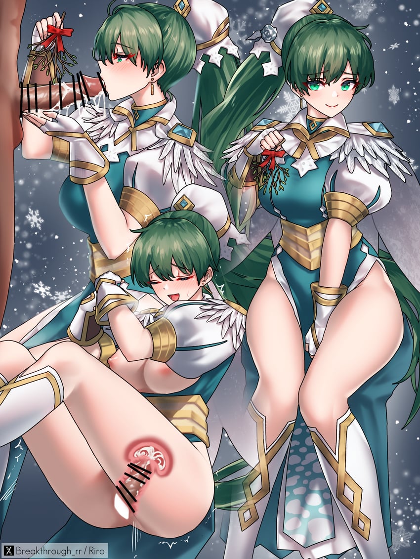 lyn, kiran, and male kiran (fire emblem and 2 more) drawn by riro_(breakthrough_rr)