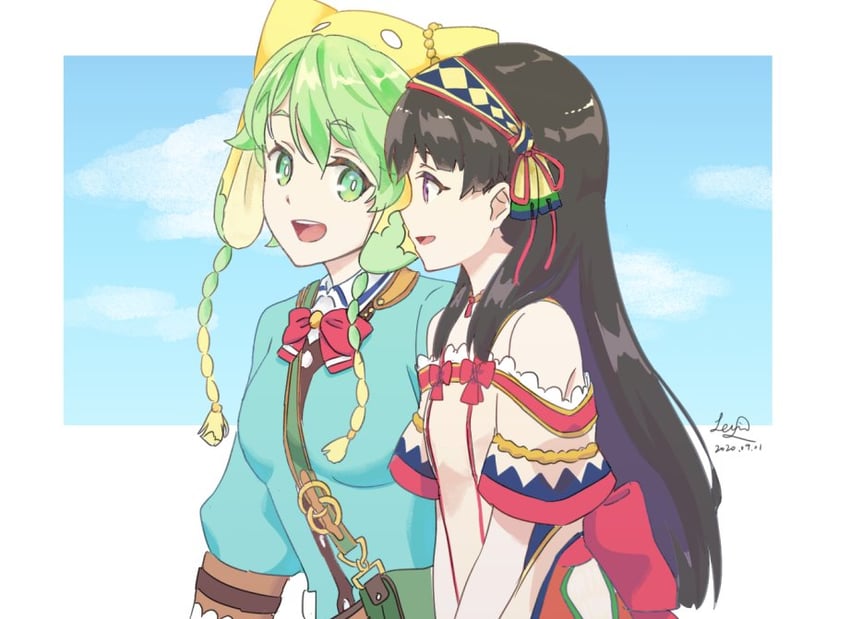 shallistera and shallotte elminus (atelier and 1 more) drawn by leyin_(lydusk)