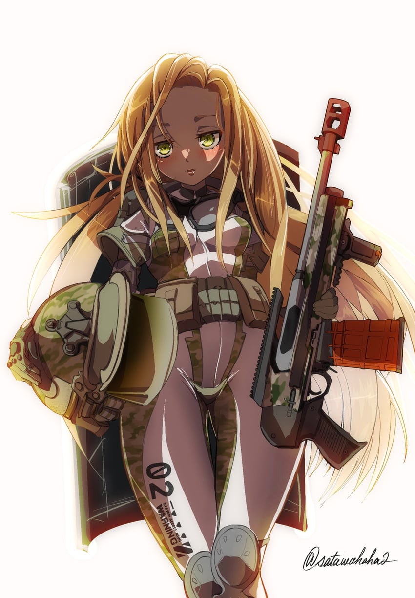 soldier fa (goddess of victory: nikke) drawn by sata_(satawahaha)