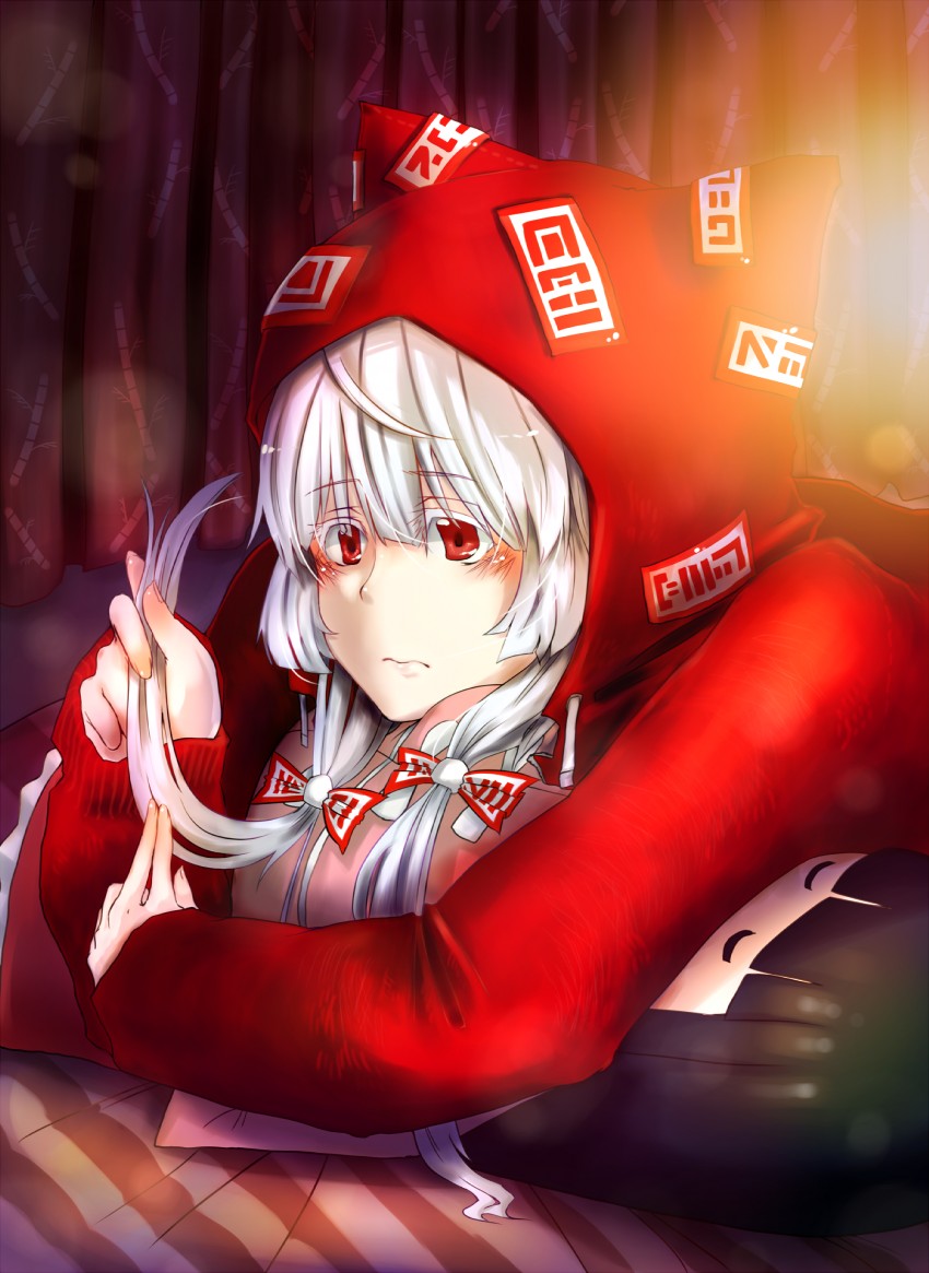 fujiwara no mokou and houraisan kaguya (touhou) drawn by hanchi_hannou