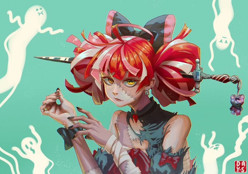 kureiji ollie (hololive and 1 more) drawn by dayung_sunggi