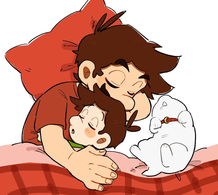 mario, luigi, polterpup, and baby luigi (mario and 2 more) drawn by mimimi_(mimimim9999)