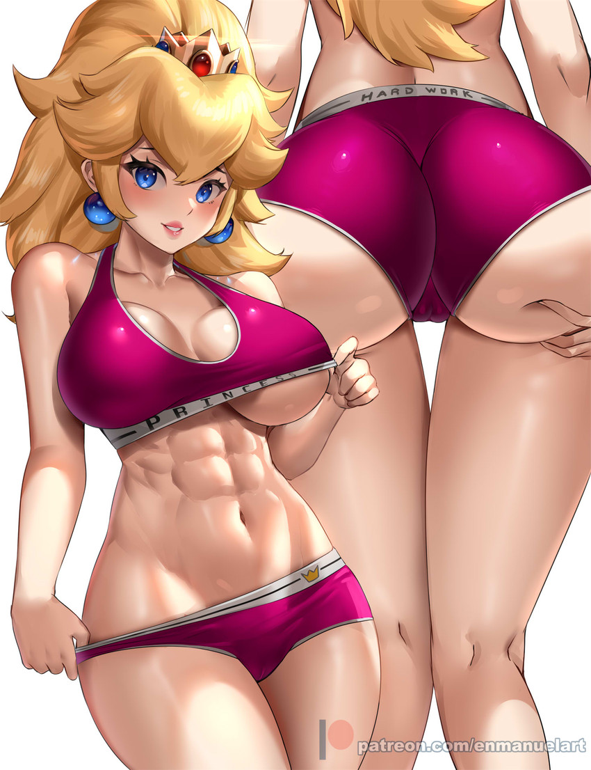 princess peach (mario) drawn by enma_(enmanuelart)