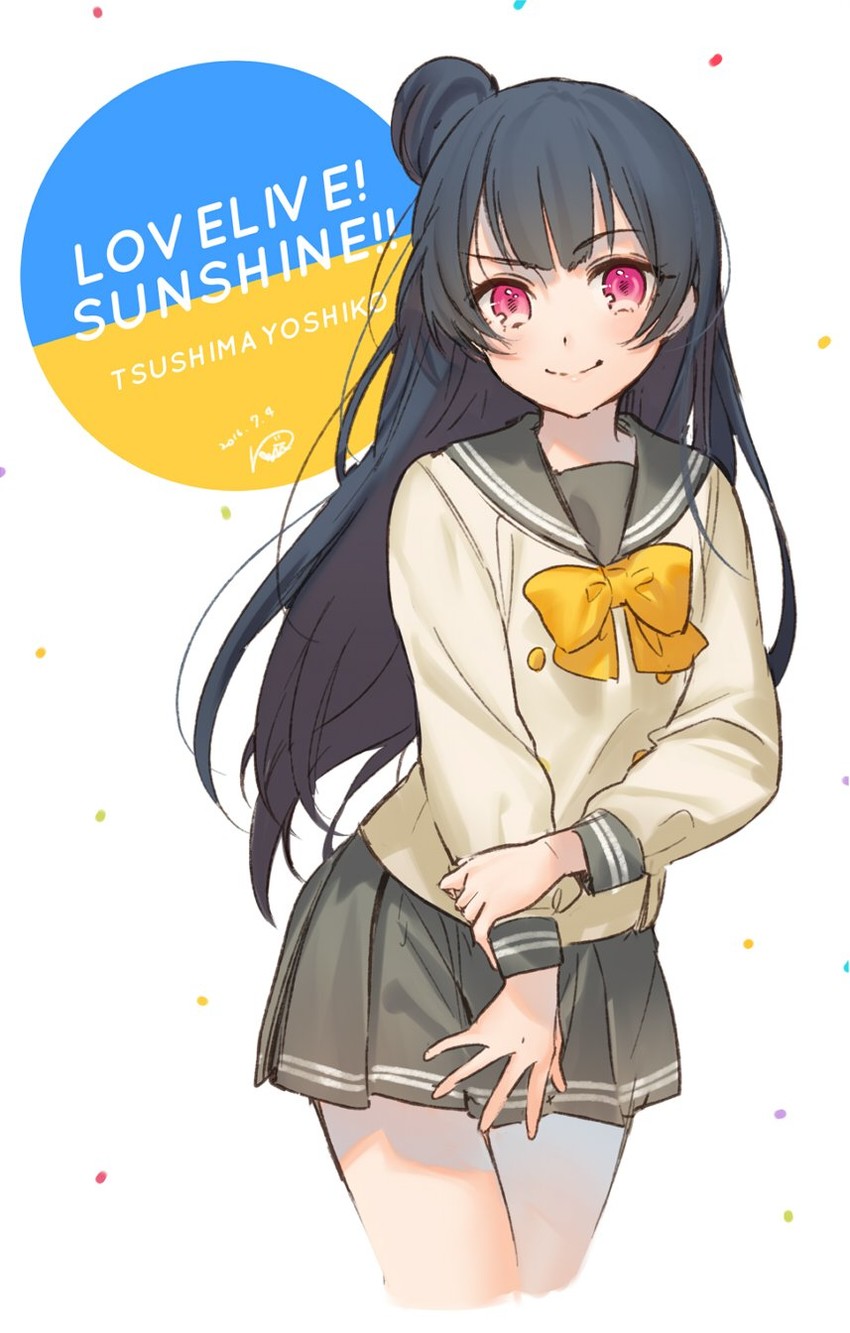 tsushima yoshiko (love live! and 1 more) drawn by kippu