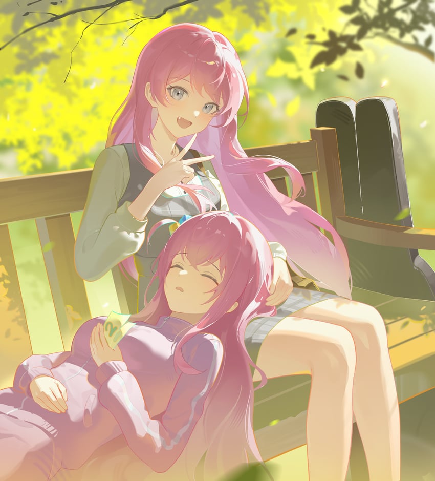 gotoh hitori and chihaya anon (bang dream! and 2 more) drawn by lingdu_han