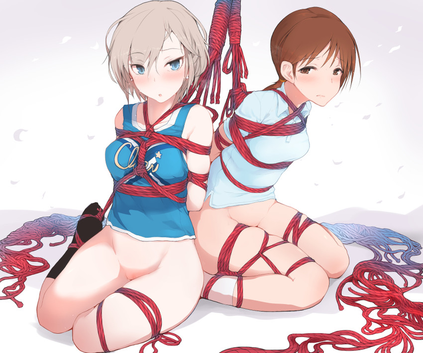 nitta minami and anastasia (idolmaster and 1 more) drawn by morisova