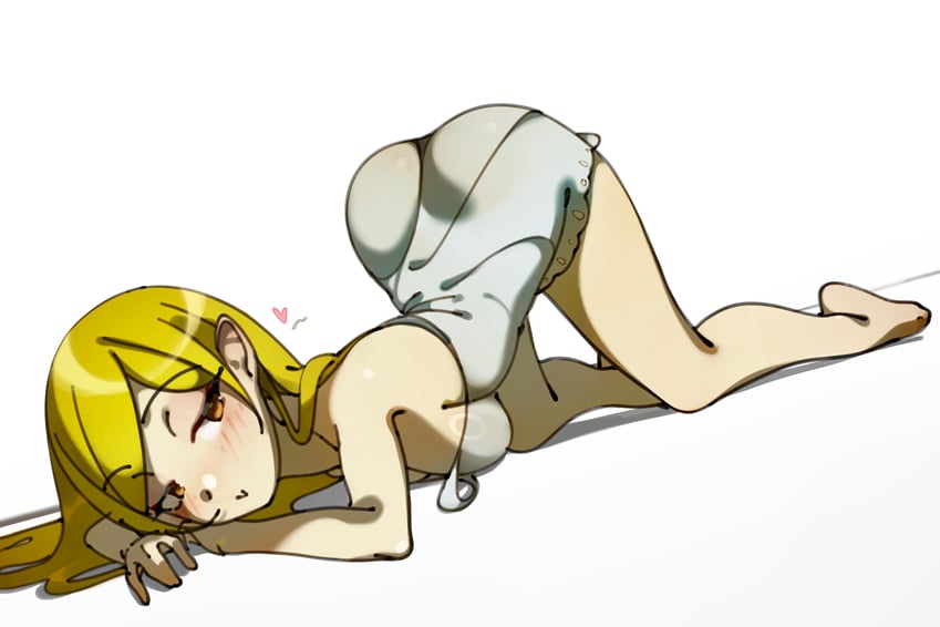 oshino shinobu and kiss-shot acerola-orion heart-under-blade (monogatari and 1 more) drawn by deko_morii