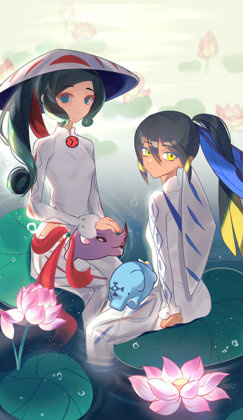 trung trac and trung nhi (fate and 1 more) drawn by pappap