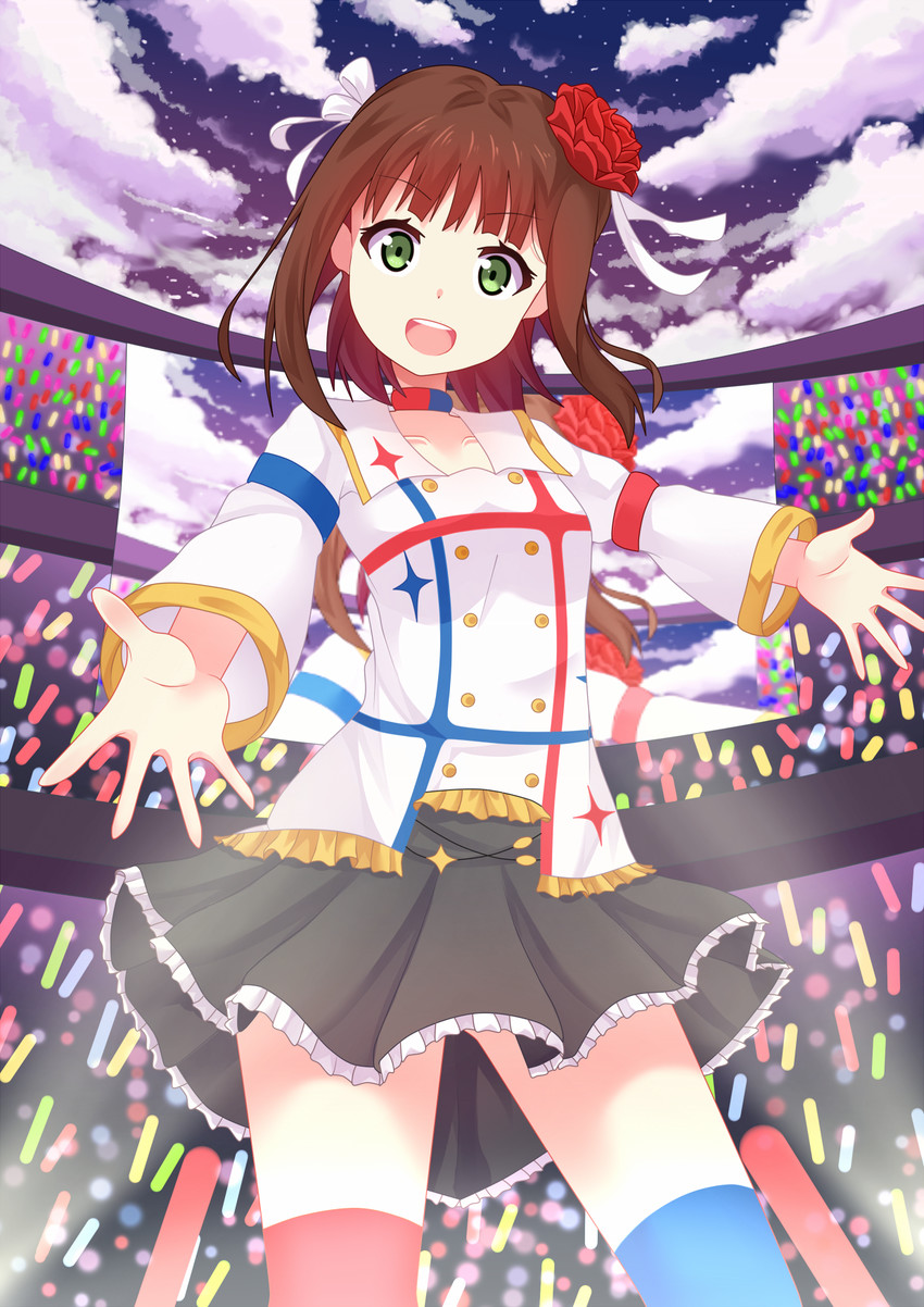 amami haruka (idolmaster and 1 more) drawn by chrisandita