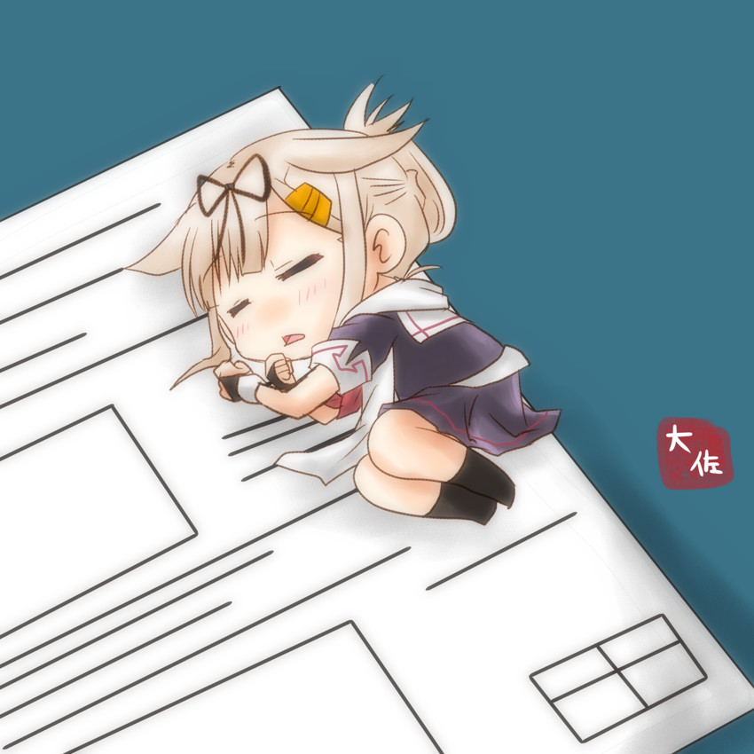 yuudachi and yuudachi kai ni (kantai collection) drawn by taisa_(kari)
