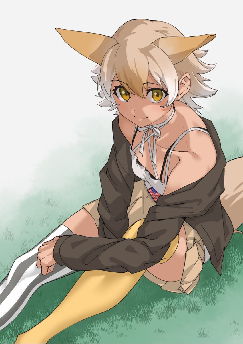 coyote (kemono friends and 1 more) drawn by tanabe_(fueisei)