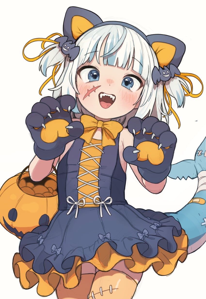 gawr gura (hololive and 1 more) drawn by possummachine