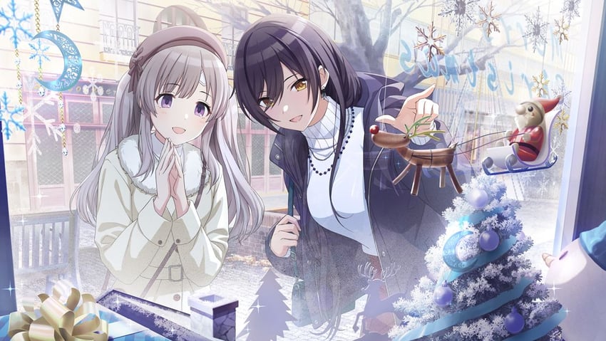 shirase sakuya and yukoku kiriko (idolmaster and 1 more)