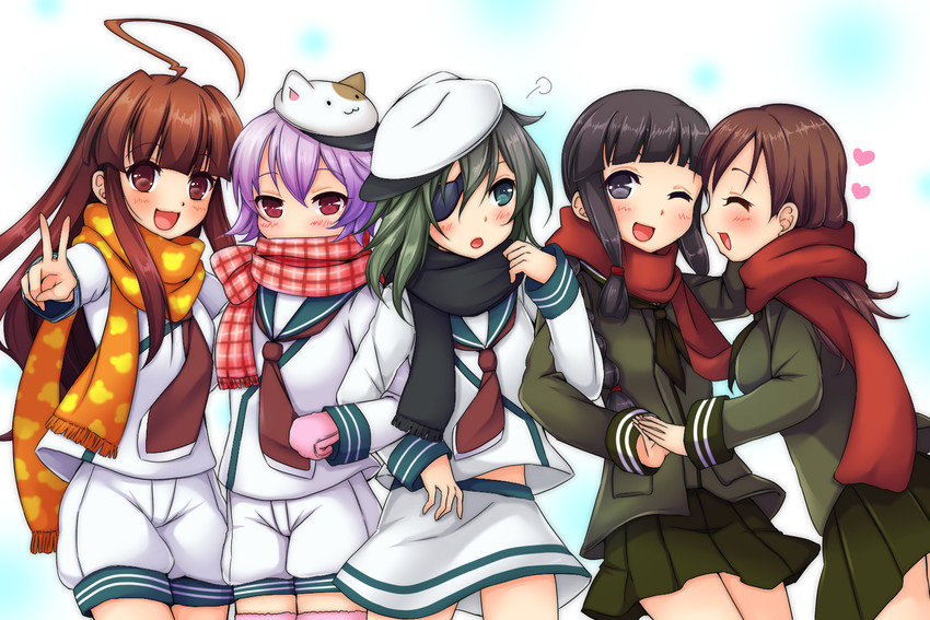 kitakami, ooi, kiso, kuma, and tama (kantai collection) drawn by ko_yu