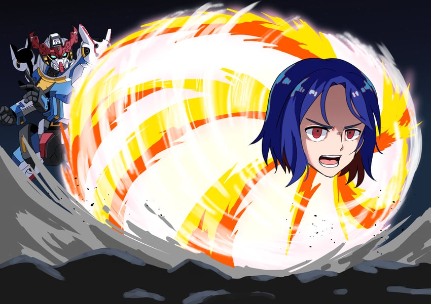 shuji ito and gquuuuuux (gundam and 2 more) drawn by nkeo