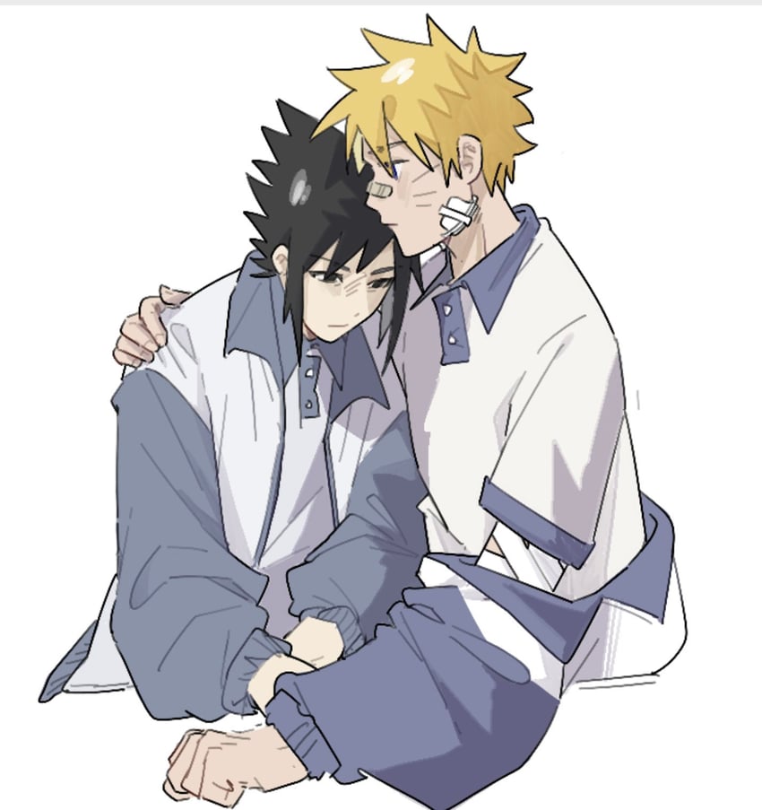 uzumaki naruto and uchiha sasuke (naruto and 1 more) drawn by cucove_0825