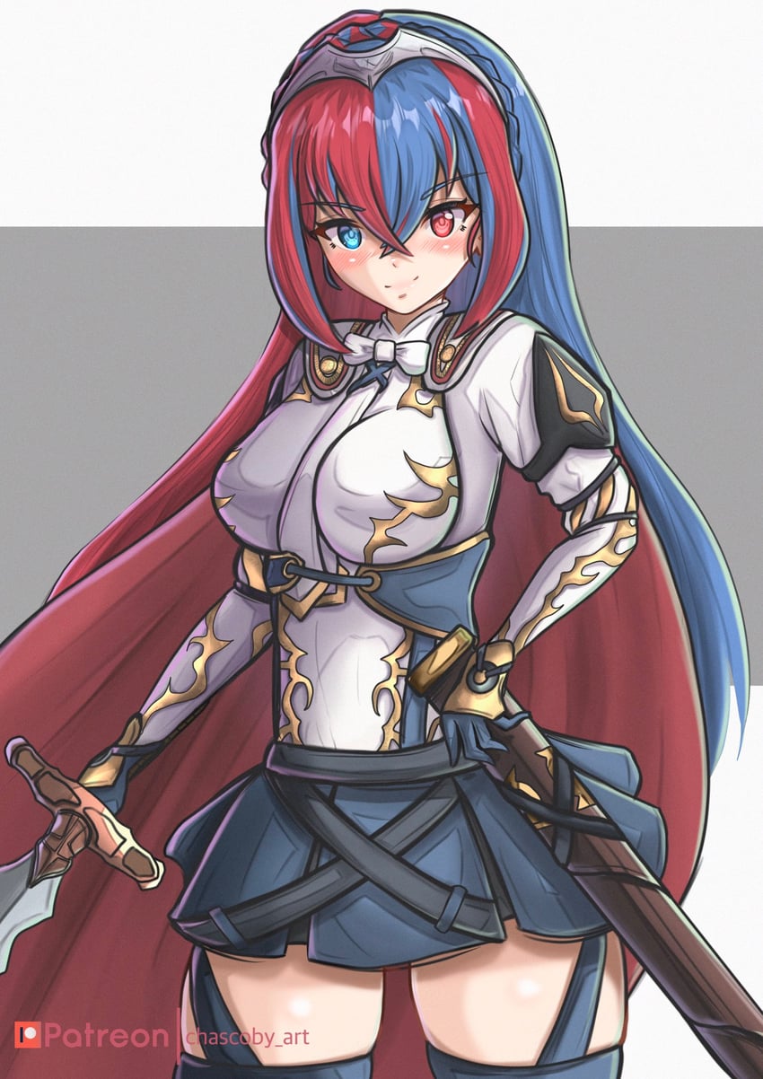 female alear (fire emblem and 2 more) drawn by chascoby