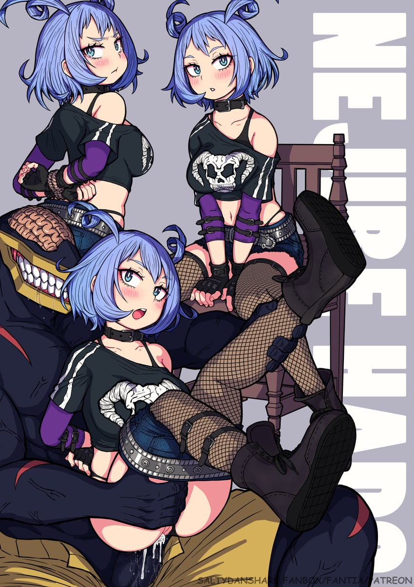 hado nejire and noumu (boku no hero academia) drawn by saltydanshark
