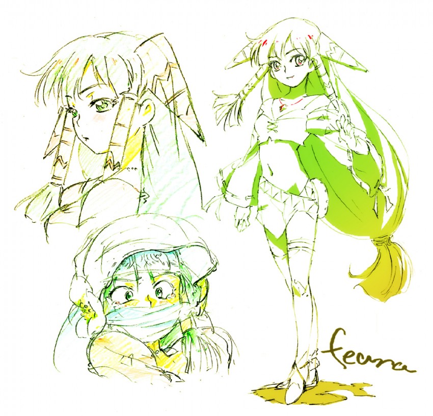 feena (grandia and 1 more) drawn by kurita_shin'ichi