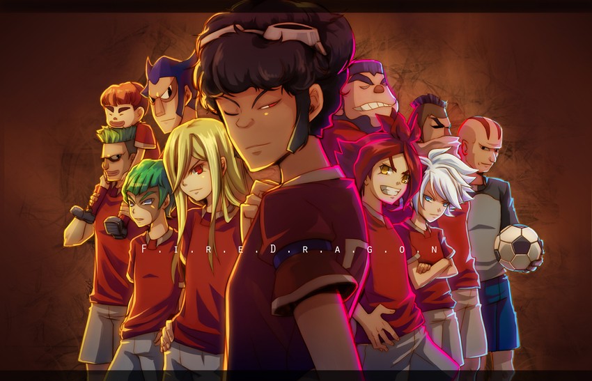 afuro terumi, nagumo haruya, suzuno fuusuke, chae chan-soo, hwan-myang, and 6 more (inazuma eleven) drawn by retpa