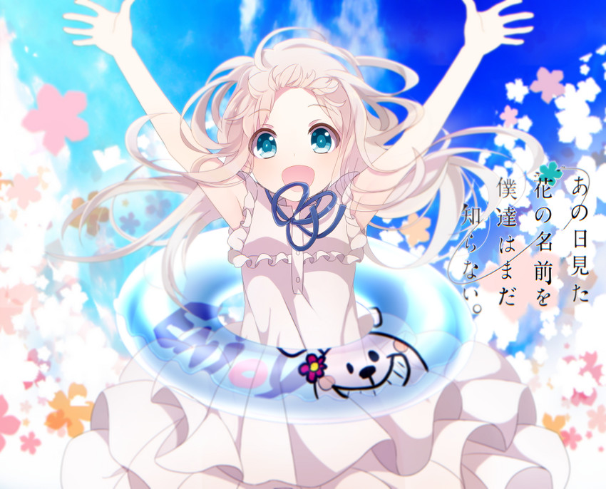 honma meiko (ano hi mita hana no namae wo bokutachi wa mada shiranai.) drawn by kurono_kito