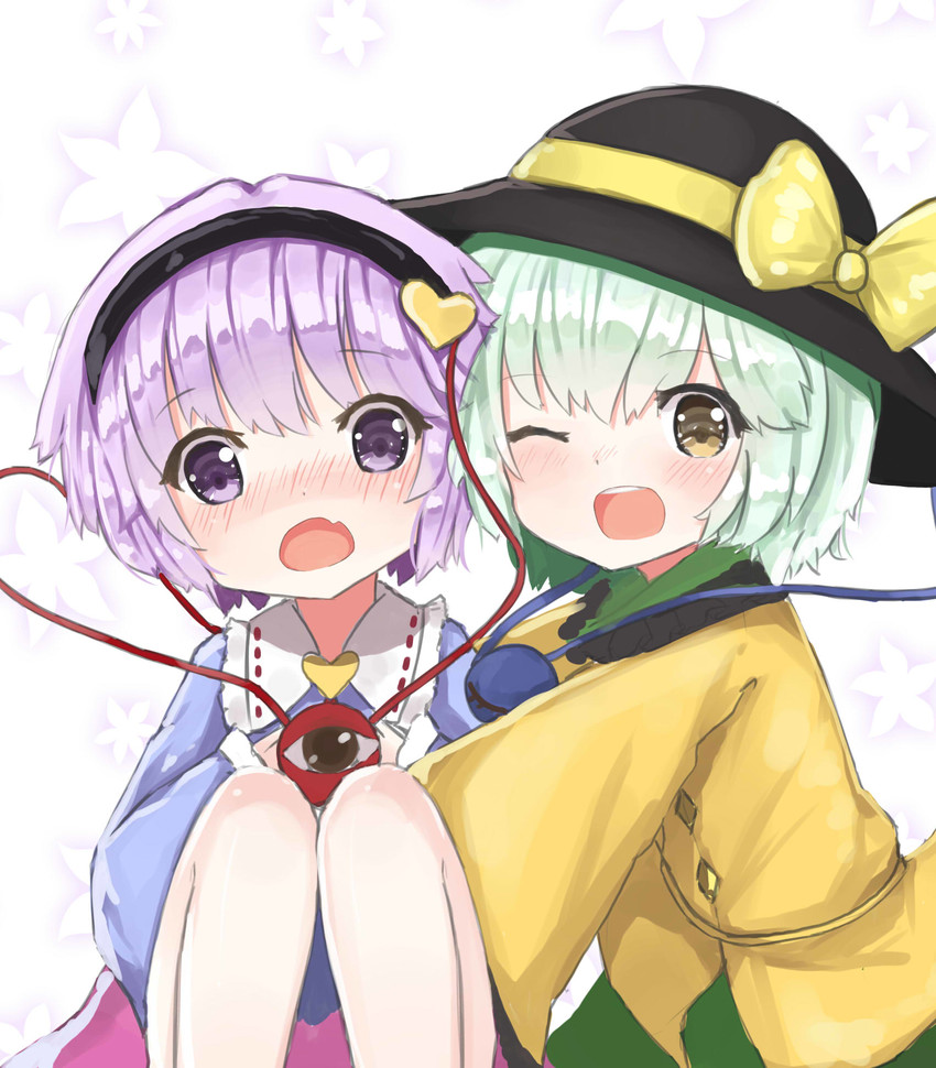 komeiji koishi and komeiji satori (touhou) drawn by imyu