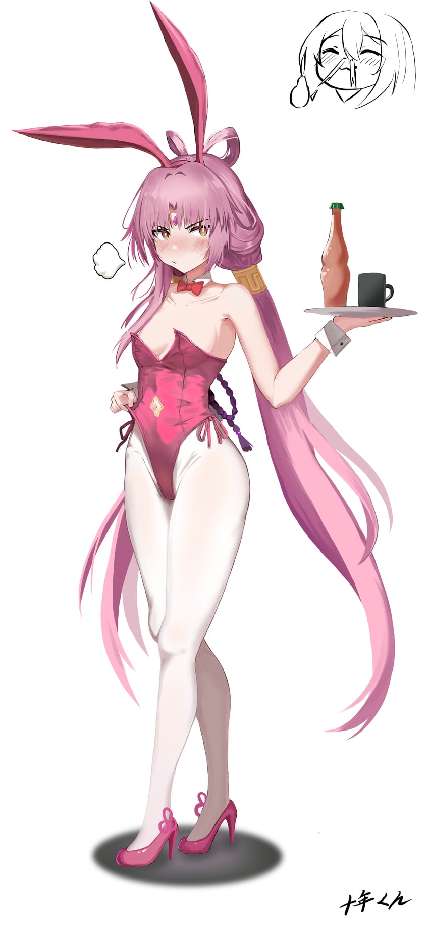 trailblazer, stelle, and fu xuan (honkai and 1 more) drawn by jyuunen-kun