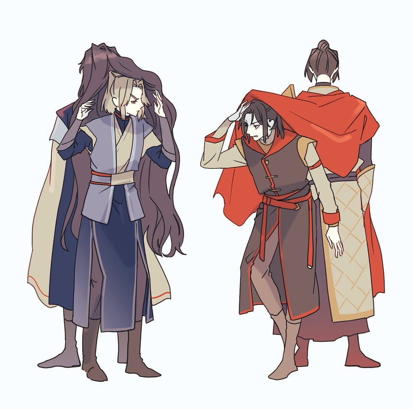 mu qing, feng xin, fu yao, and nan feng (tianguan cifu) drawn by yuz46