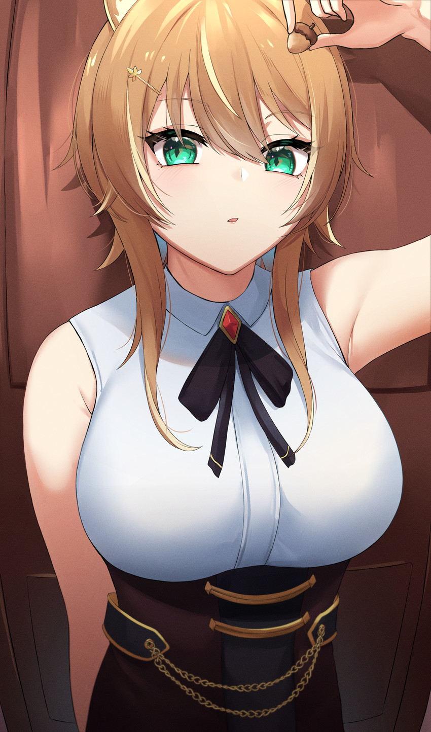 ayunda risu (hololive and 1 more) drawn by dobure18