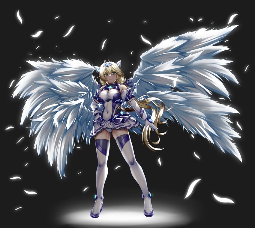 katsuragi shiori and exs-tia spica (kouyoku senki exs-tia) drawn by kozu_rokuta