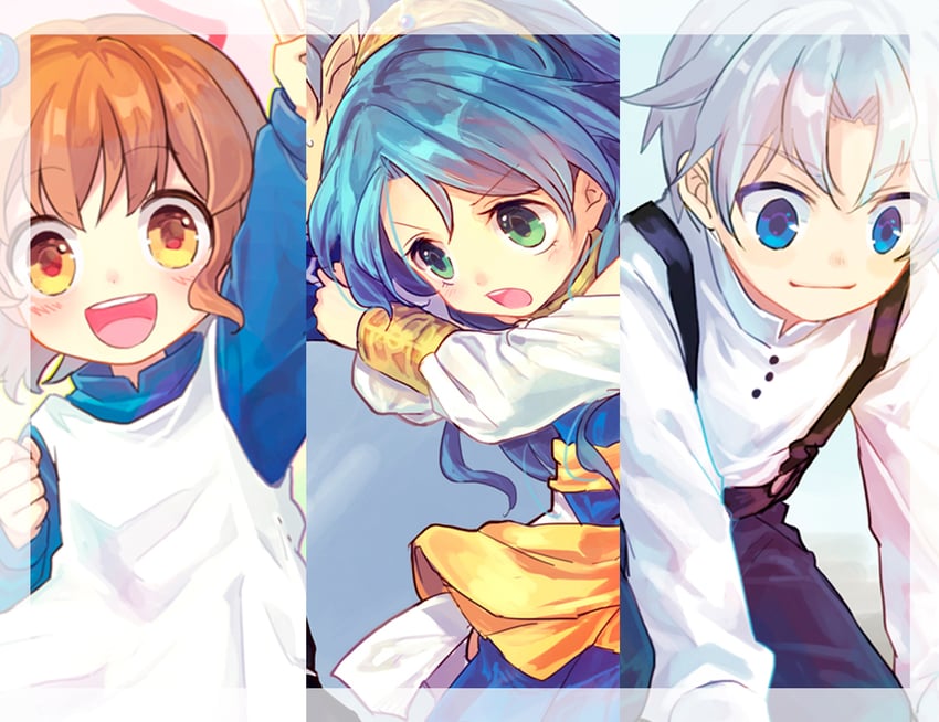 arle nadja, schezo wegey, and rulue (puyopuyo and 2 more) drawn by kuroda_(kuro_yyy)