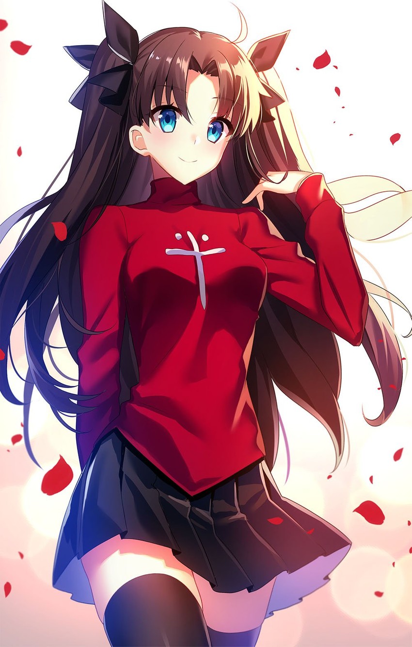 tohsaka rin (fate and 1 more) drawn by fuyuki_(neigedhiver)