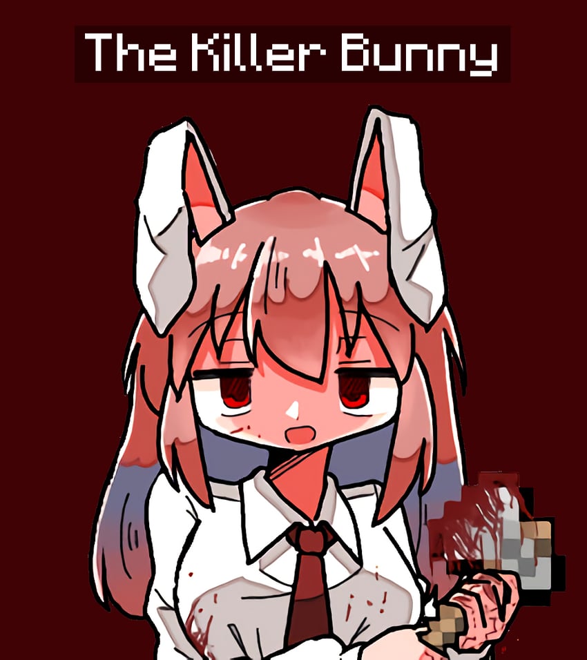 reisen udongein inaba and killer bunny (touhou and 1 more) drawn by kasuya_baian