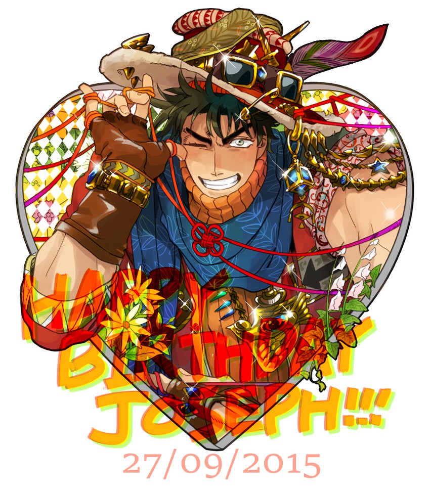 joseph joestar (jojo no kimyou na bouken and 1 more) drawn by michiru_(amphibian)