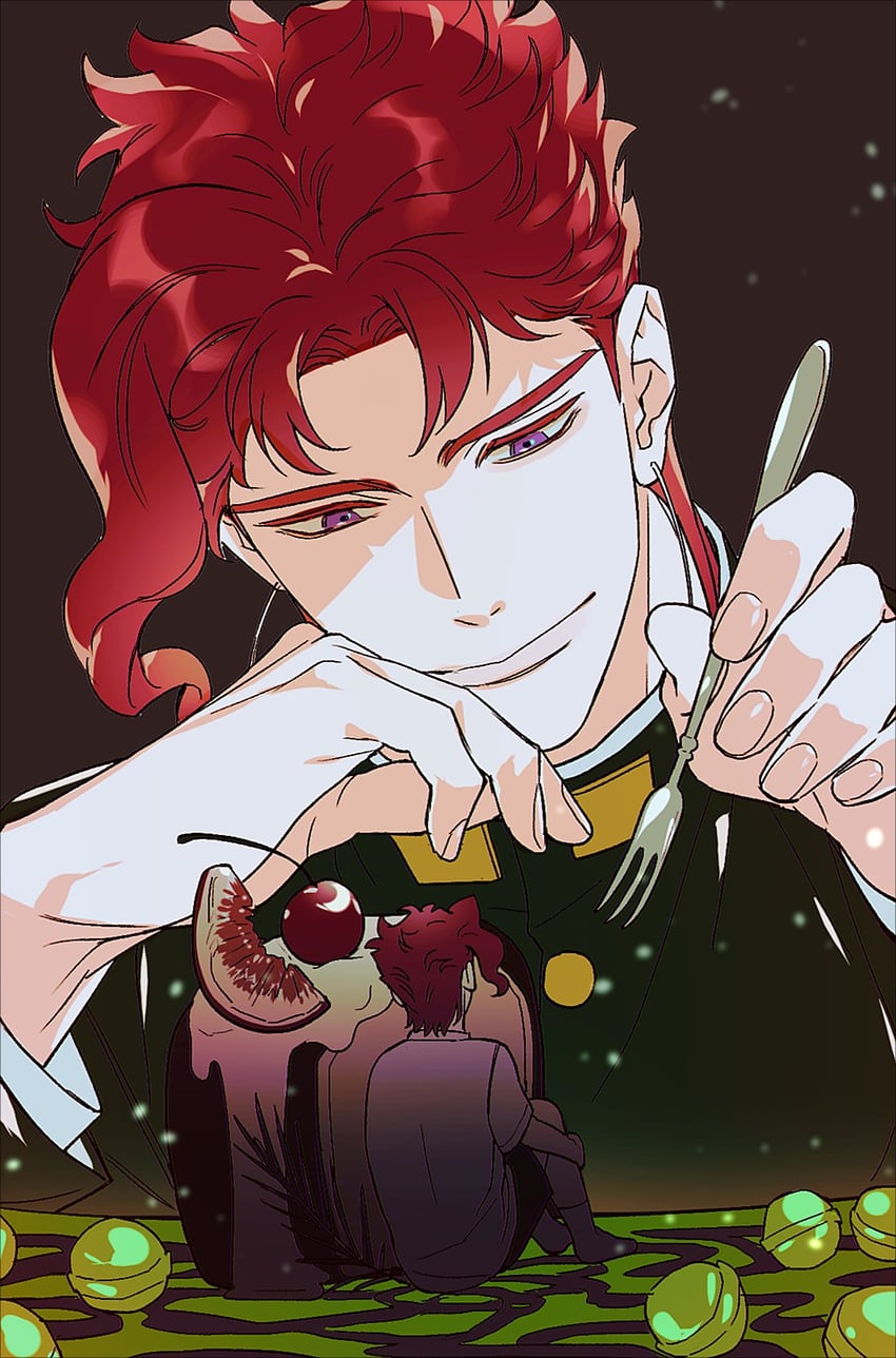 kakyoin noriaki (jojo no kimyou na bouken and 1 more) drawn by nowhere616