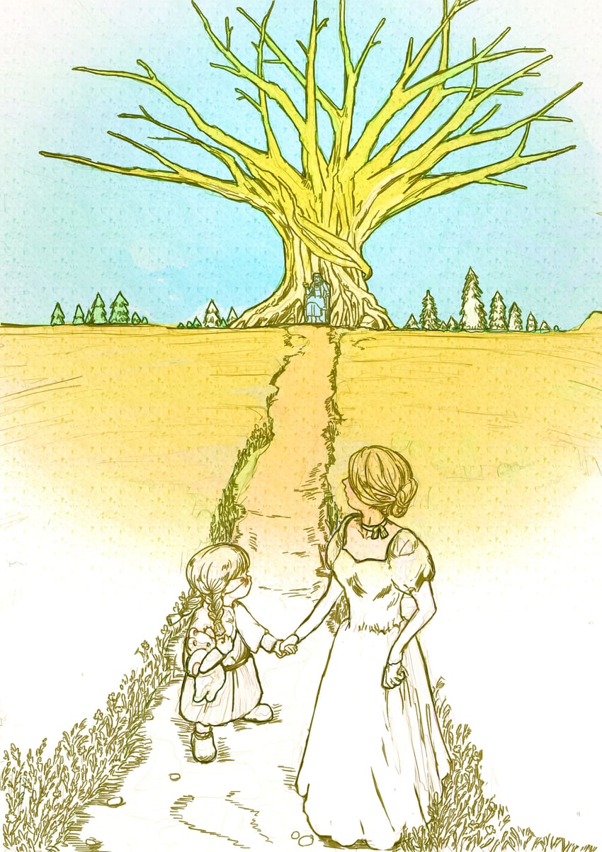 marcille donato, marcille's mother, and marcille's father (dungeon meshi) drawn by xutu8116