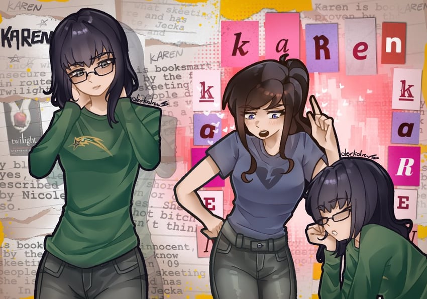 nicole and karen (class of 09 and 1 more) drawn by derkdrew124