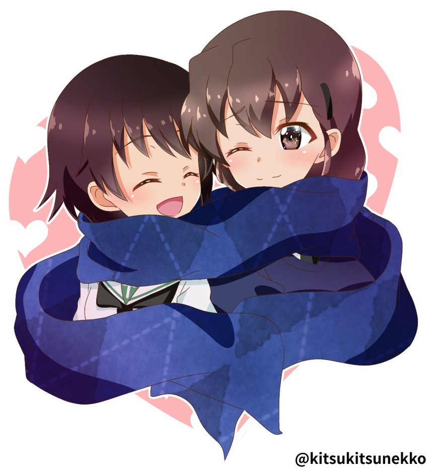 isobe noriko and rukuriri (girls und panzer) drawn by tanutika