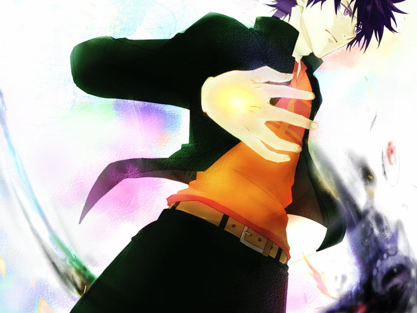 kamijou touma (toaru majutsu no index) drawn by pride_chicken