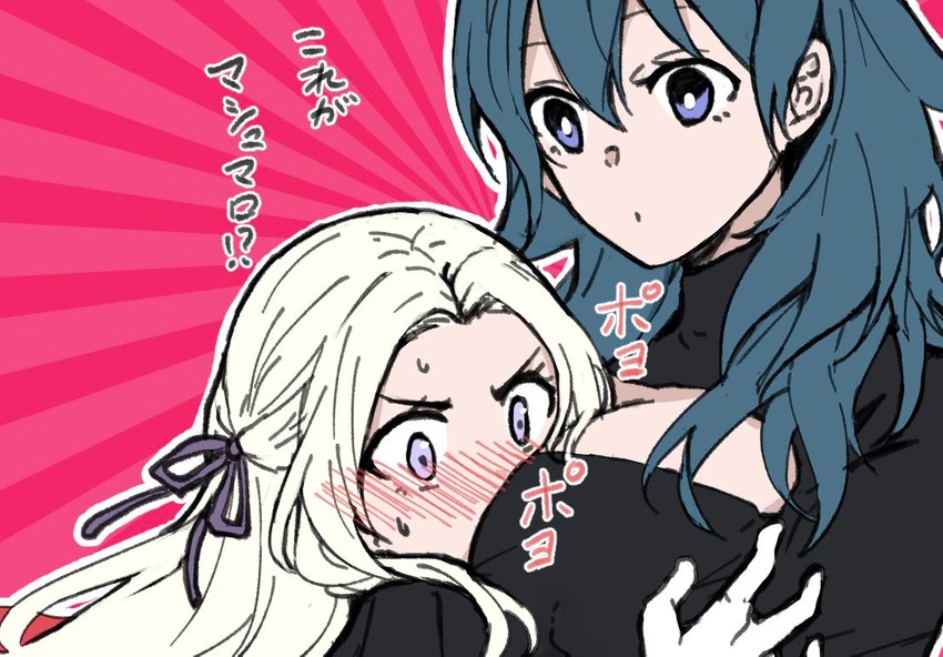 female byleth and edelgard von hresvelg (fire emblem and 1 more) drawn by ijiro_suika