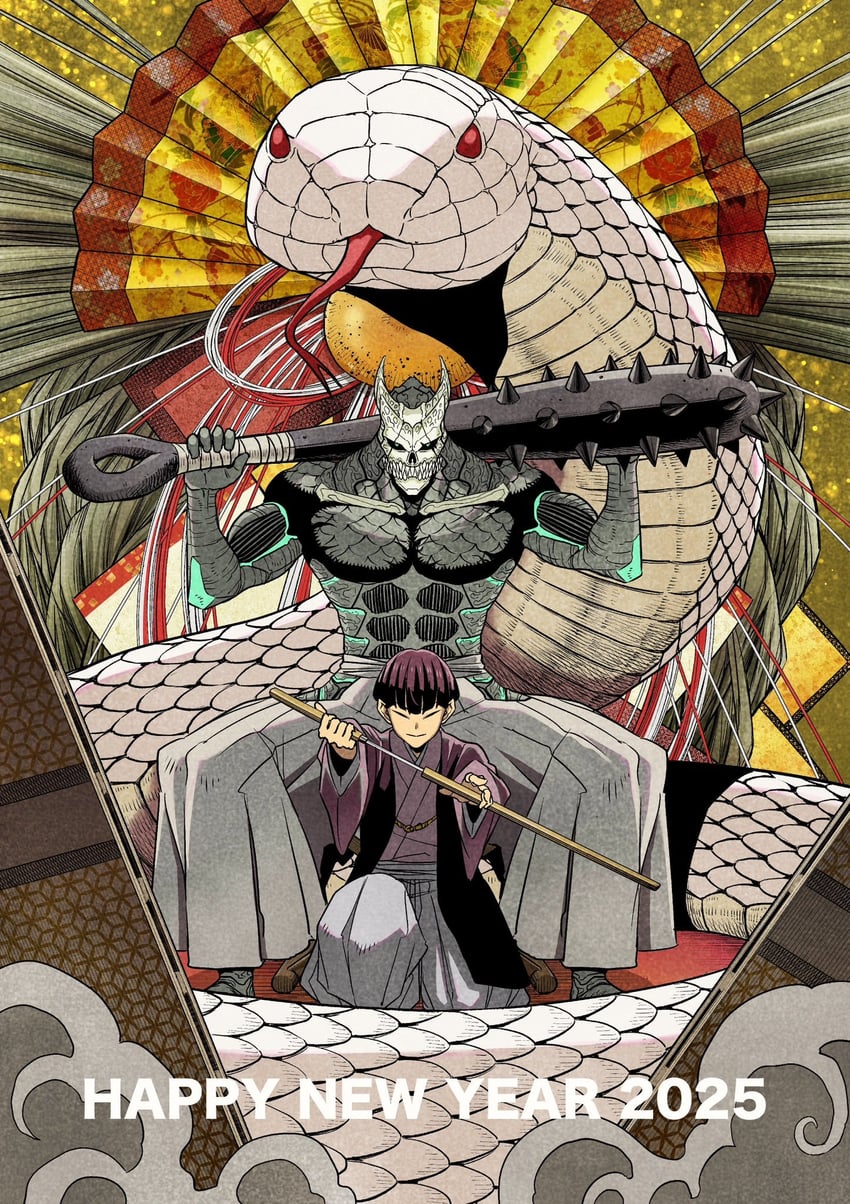 hoshina soshiro and hibino kafka (kaijuu no. 8) drawn by matsumoto_naoya