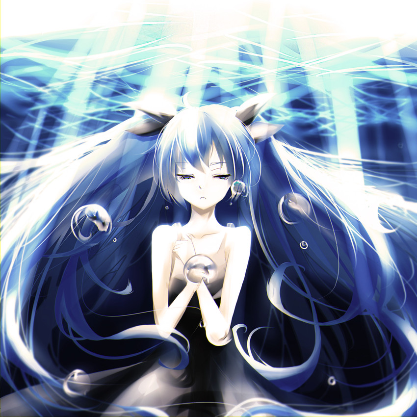 hatsune miku (vocaloid and 1 more) drawn by toushi_(1213704694)