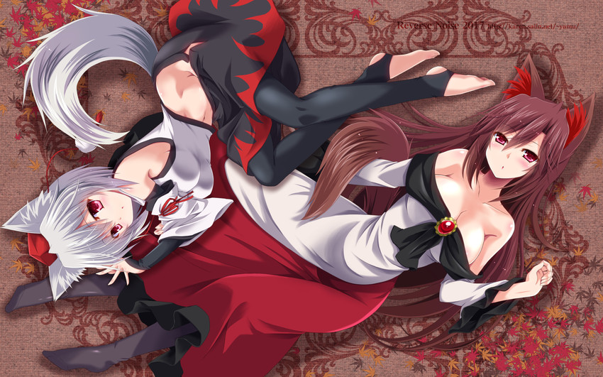 inubashiri momiji and imaizumi kagerou (touhou) drawn by yamu_(reverse_noise)