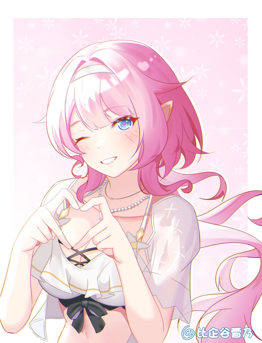 elysia (honkai and 1 more) drawn by bu_weizhuang