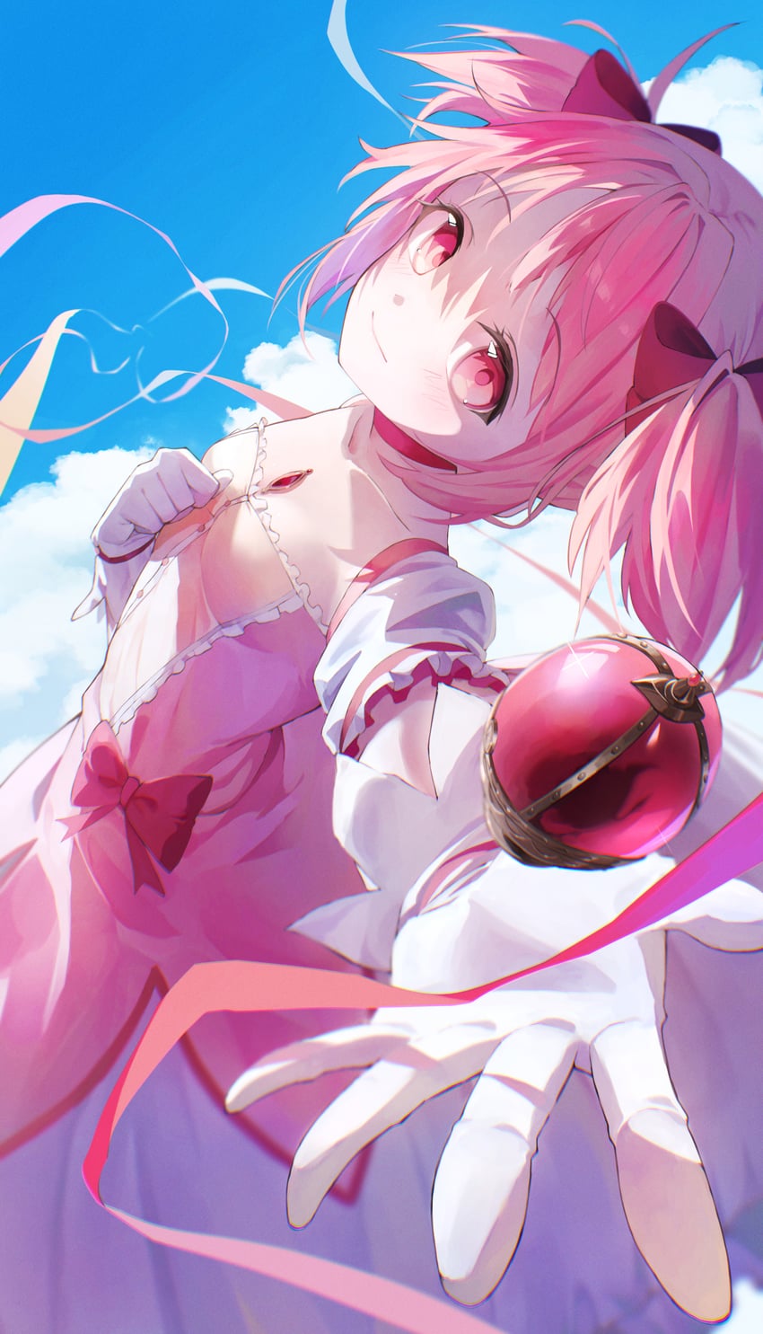 kaname madoka (mahou shoujo madoka magica) drawn by 200f_(nifu)