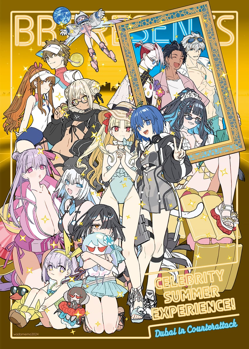 artoria pendragon, bb, ereshkigal, ciel, karna, and 12 more (fate and 1 more) drawn by wada_arco