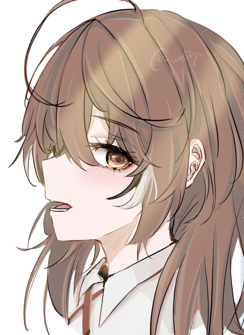 nanashi mumei (hololive and 1 more) drawn by weiiyxn